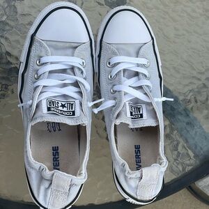 Converse Chuck Taylor All-star Slip-ons; grey, size 9 in women’s